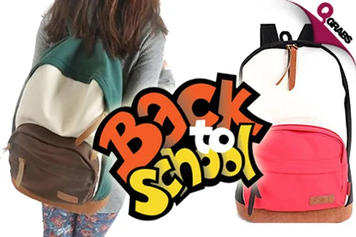 For QR49, Back to School with Your Choice of Colorful Canvas Backpacks for Girls! (QR99 Value)